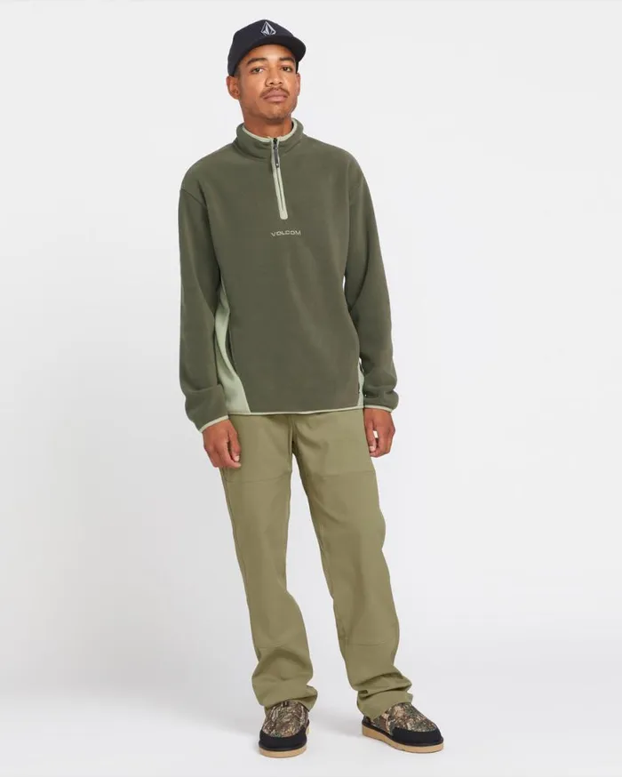 Error 92 Mock Neck Sweatshirt 8211 Winter Moss Mens Volcom Mountain Biking