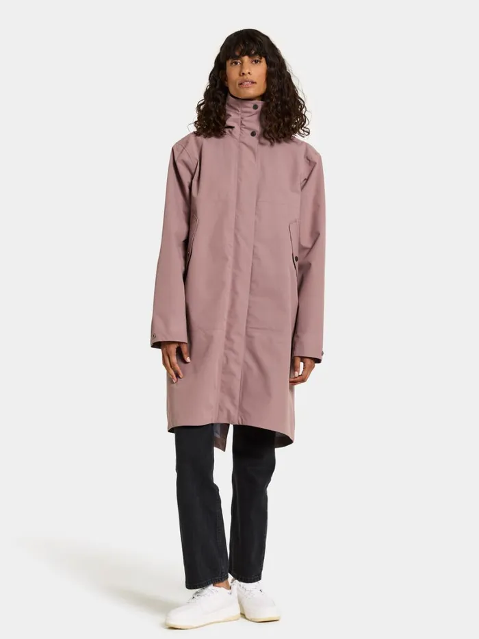 Feena Parka Faded Wine Women Didriksons Spring Jackets