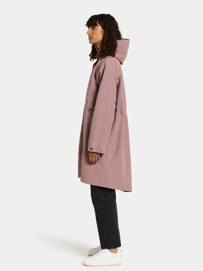 Feena Parka Faded Wine Women Didriksons Spring Jackets