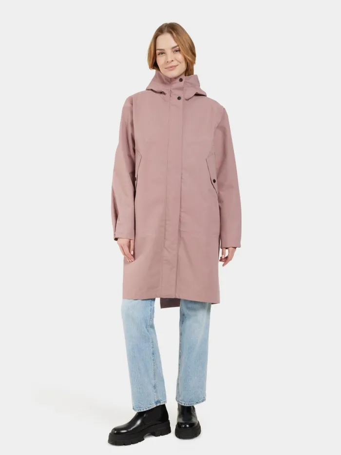 Feena Parka Faded Wine Women Didriksons Spring Jackets