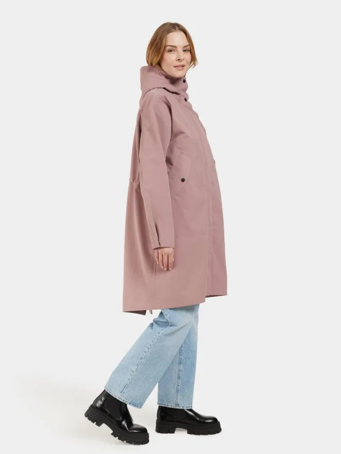 Feena Parka Faded Wine Women Didriksons Spring Jackets