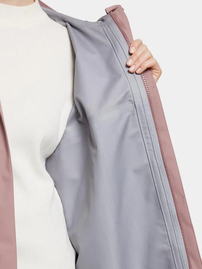 Feena Parka Faded Wine Women Didriksons Spring Jackets