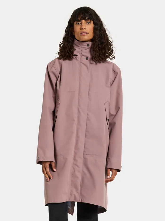 Feena Parka Faded Wine Women Didriksons Spring Jackets