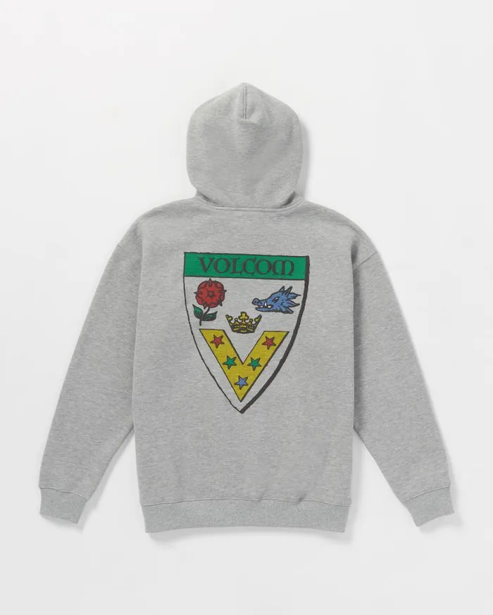 Fergadelic Pullover Hoodie 8211 Heather Grey Mens Volcom Hoodies