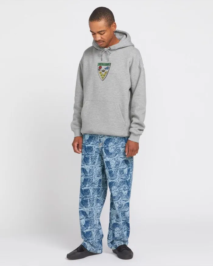 Fergadelic Pullover Hoodie 8211 Heather Grey Mens Volcom Hoodies