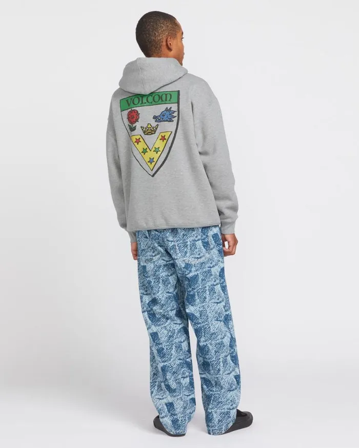 Fergadelic Pullover Hoodie 8211 Heather Grey Mens Volcom Hoodies