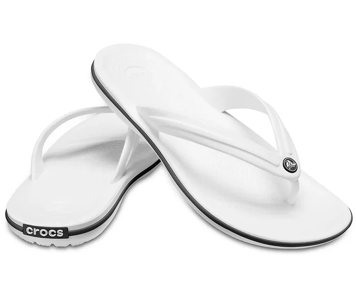 FlipFlops Crocs WomenMen Crocband Flip White