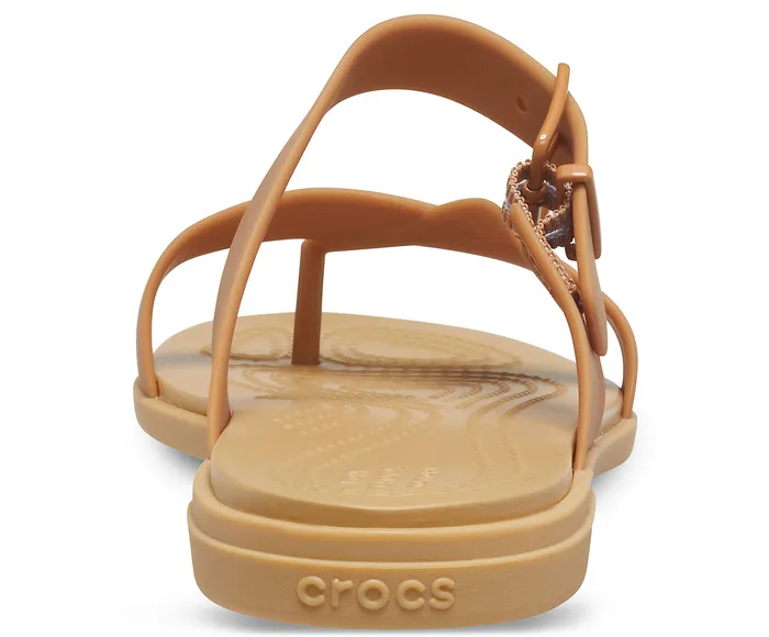 FlipFlops Women Crocs Tulum Toe Post Sandal Dark Gold Crocs