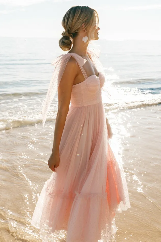 Floret Midi Dress Petal Pink Women Dresses Petal and Pup
