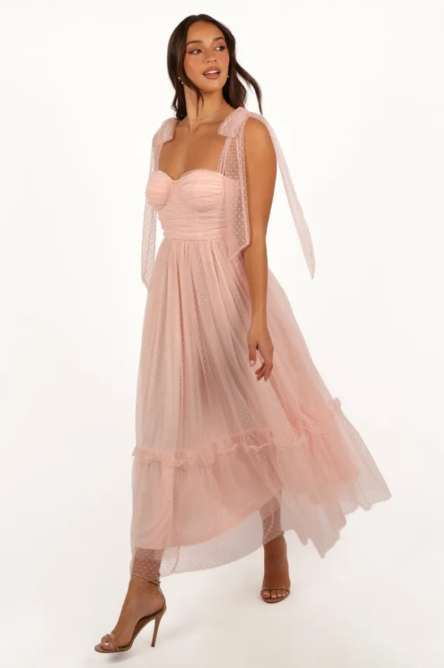 Floret Midi Dress Petal Pink Women Dresses Petal and Pup