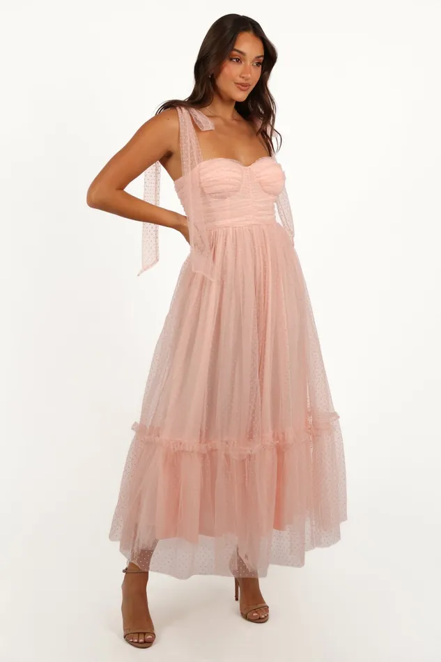 Floret Midi Dress Petal Pink Women Dresses Petal and Pup