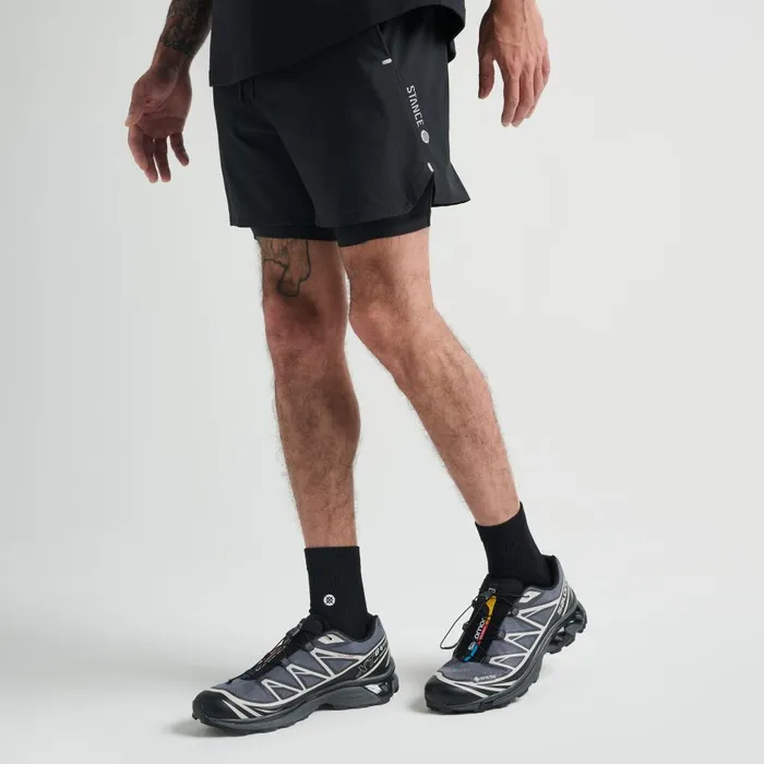 Flux Liner Athletic Short With Freshtek Black Men Stance Shorts