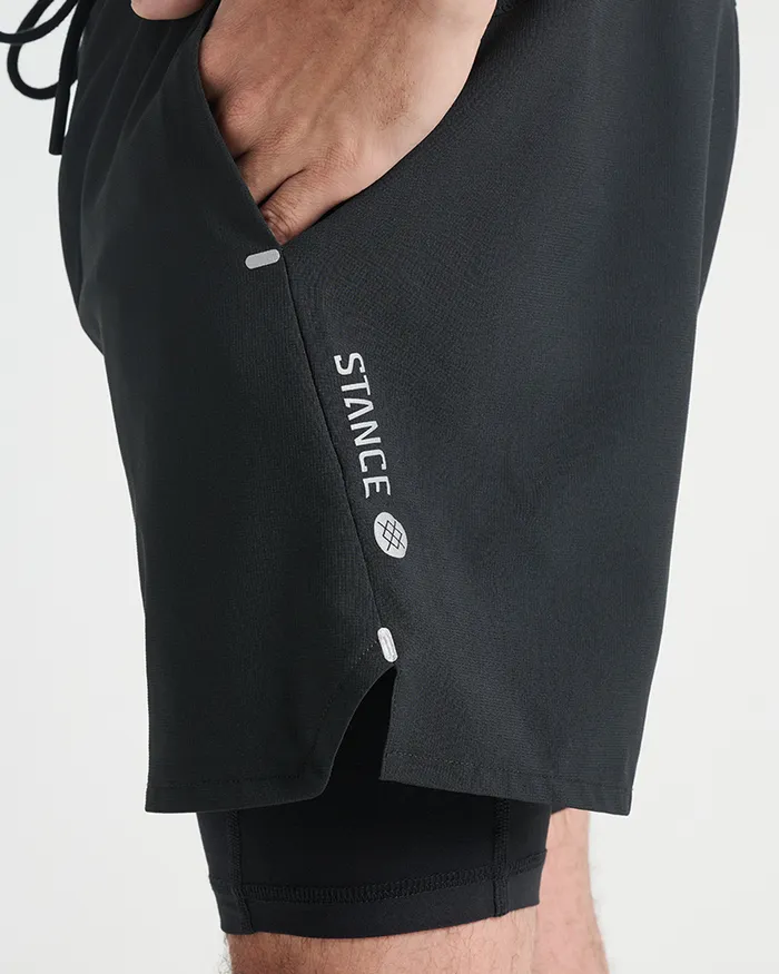 Flux Liner Athletic Short With Freshtek Black Men Stance Shorts
