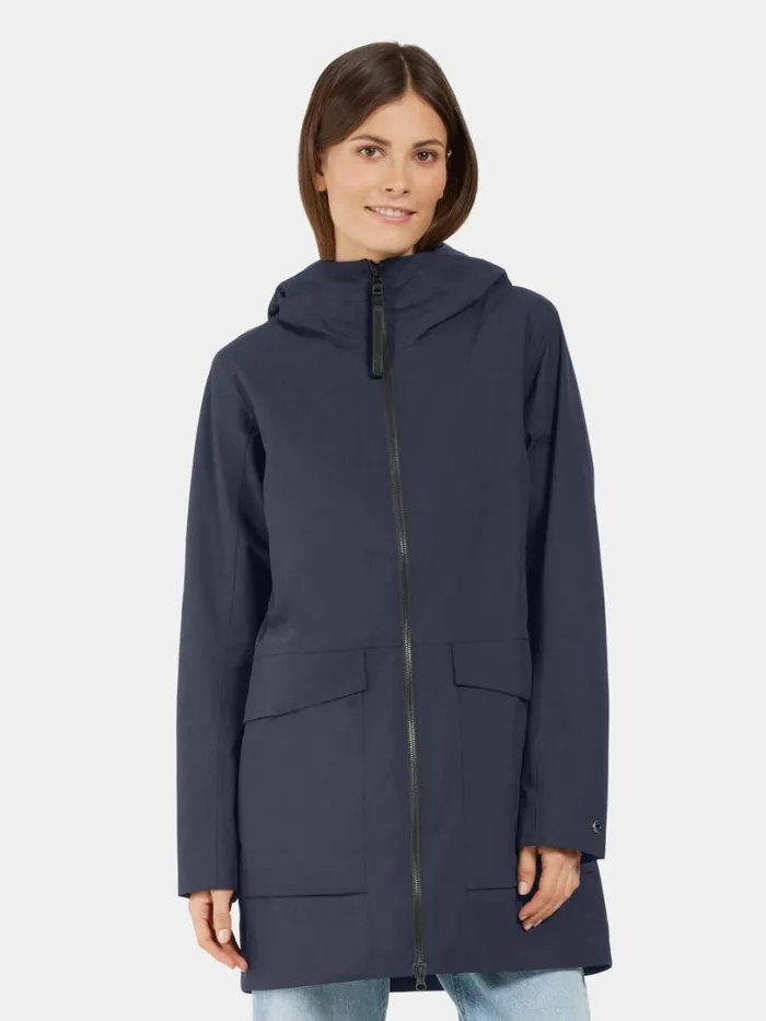 Folka Parka Dark Night Blue Women Didriksons Spring Jackets