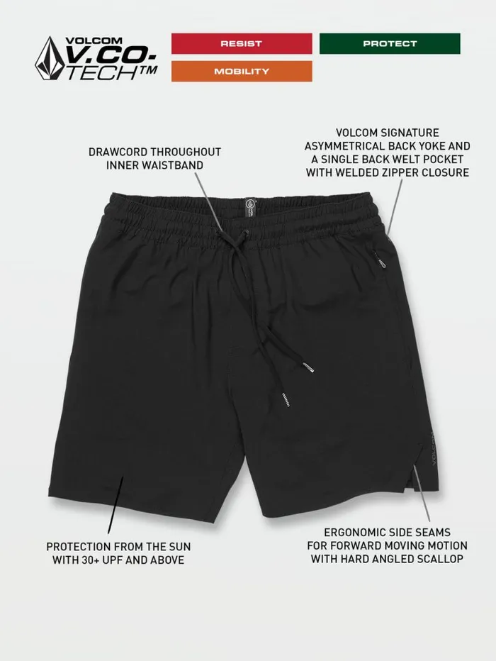 Frickin Ascender Shorts 8211 Black Mens Volcom Shorts