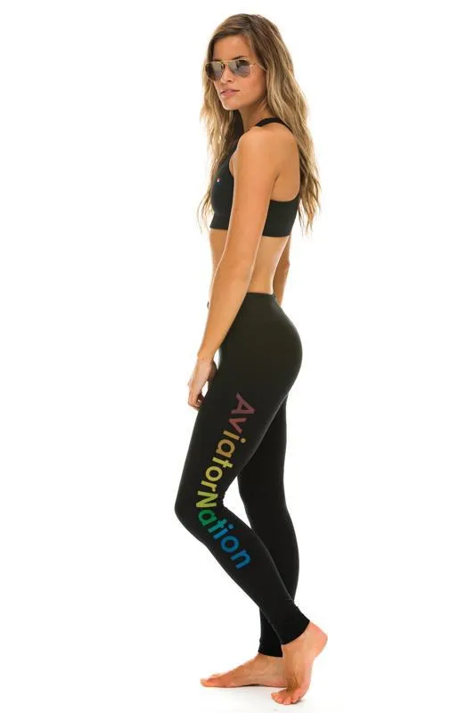 Full Length Leggings 8211 Black Women Aviator Nation Leggings