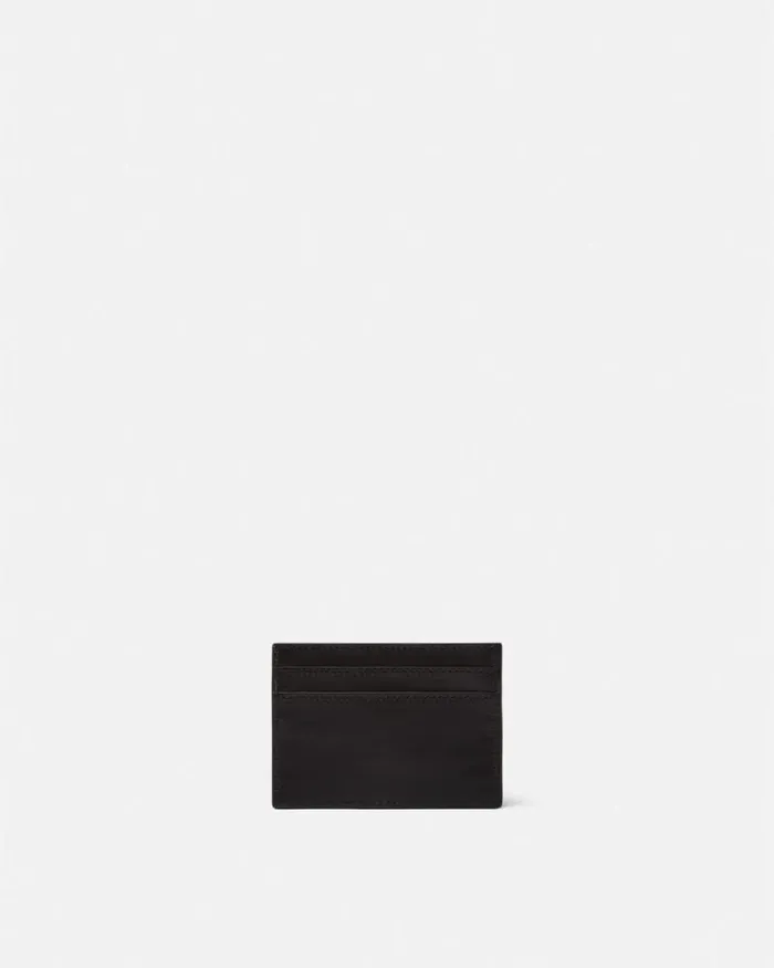 Greca Goddess Card Holder Blackgold Women Versace Wallets