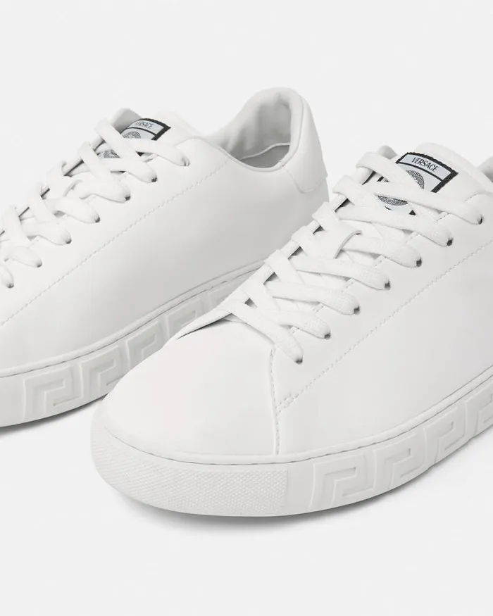 Greca Sneakers White Men Versace Sneakers