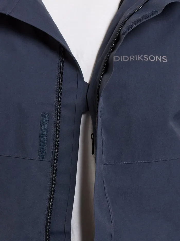 Grit Men039s Jacket Dark Night Blue Men Didriksons Shell Jackets