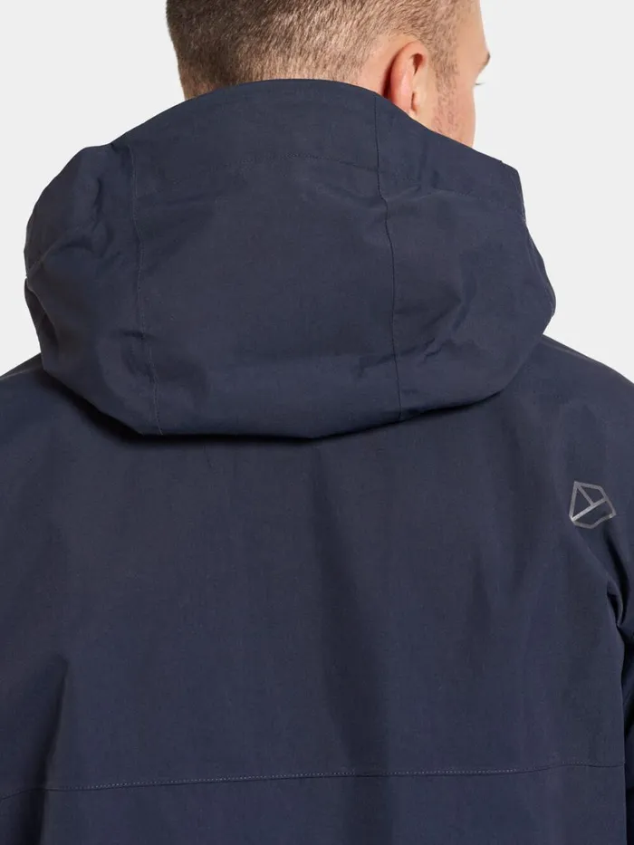 Grit Men039s Jacket Dark Night Blue Men Didriksons Shell Jackets