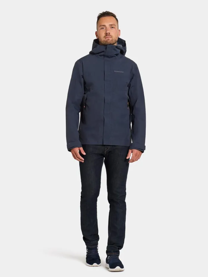 Grit Men039s Jacket Dark Night Blue Men Didriksons Shell Jackets