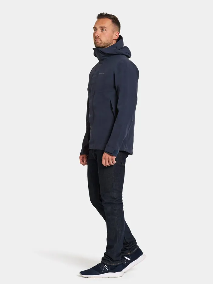 Grit Men039s Jacket Dark Night Blue Men Didriksons Shell Jackets