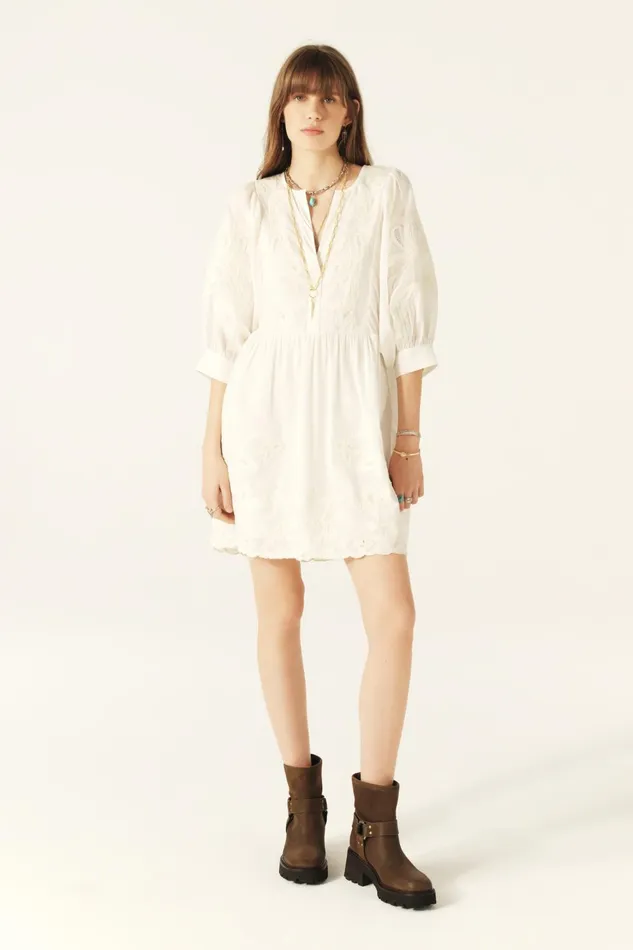 Gyara Dress OffWhite Women Baandsh Dresses