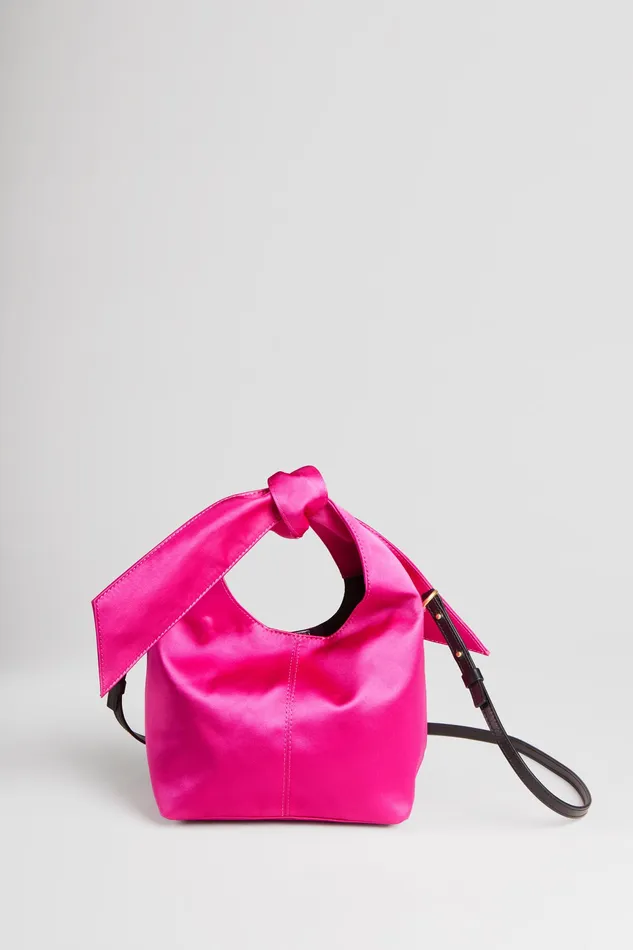 Handbags Women Elie Tahari Small Satin Knot Handbag CYCLAMEN
