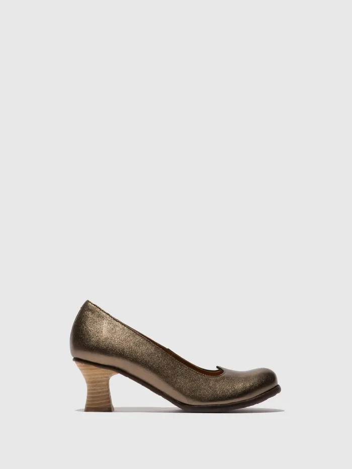 Heel Shoes BAZE086FLY GRAPHITE Women Fly London Shoes