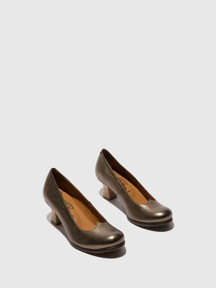 Heel Shoes BAZE086FLY GRAPHITE Women Fly London Shoes