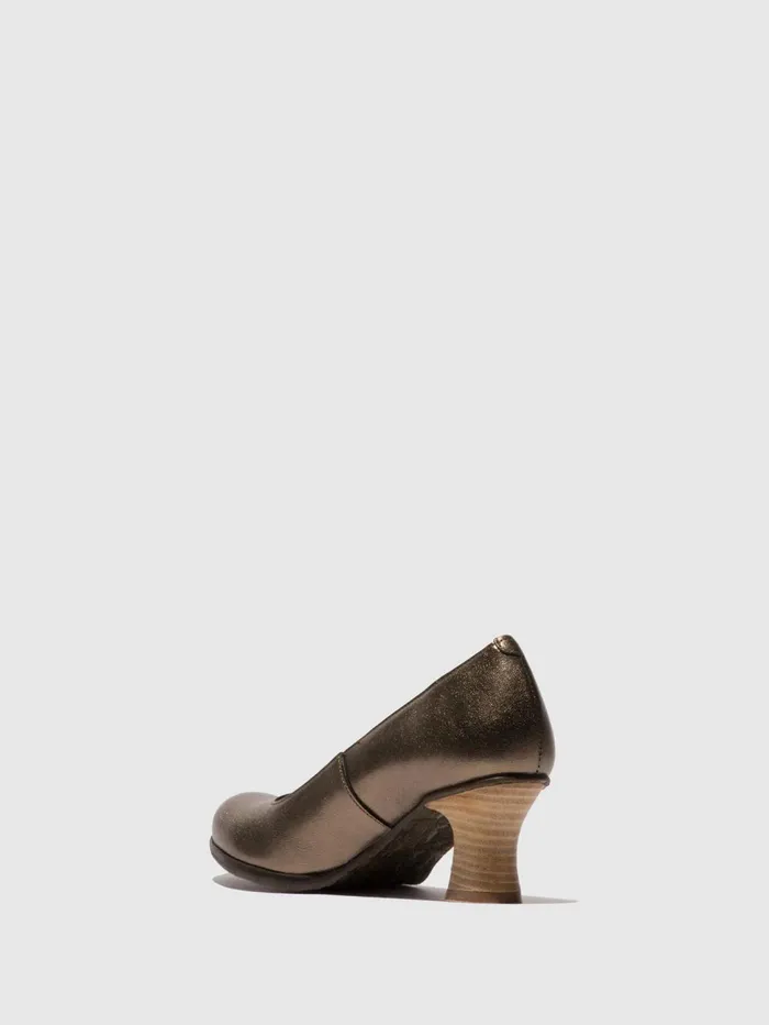 Heel Shoes BAZE086FLY GRAPHITE Women Fly London Shoes