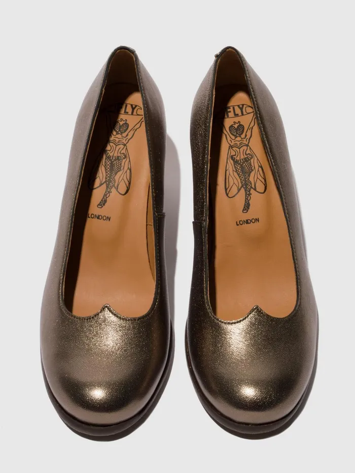 Heel Shoes BAZE086FLY GRAPHITE Women Fly London Shoes