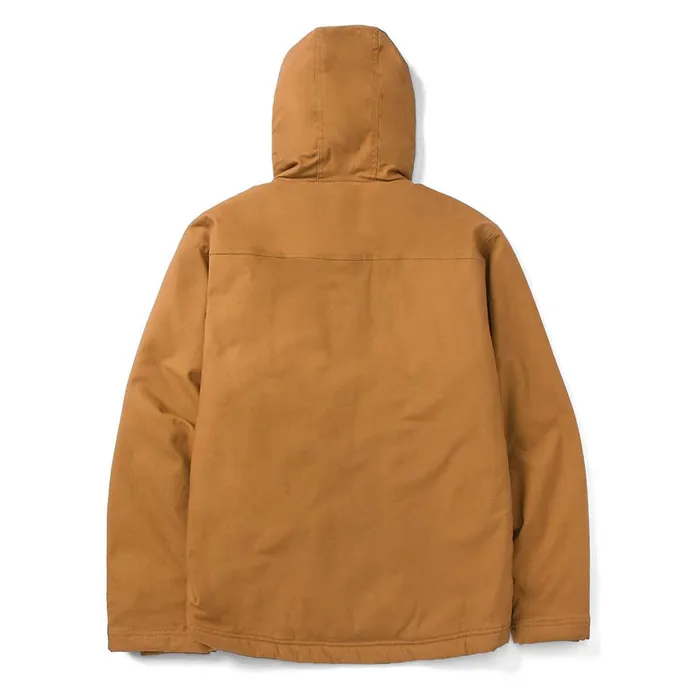 Hooded SherpaLined Jacket Bronze Men Cat Footwear Tops and Outerwear