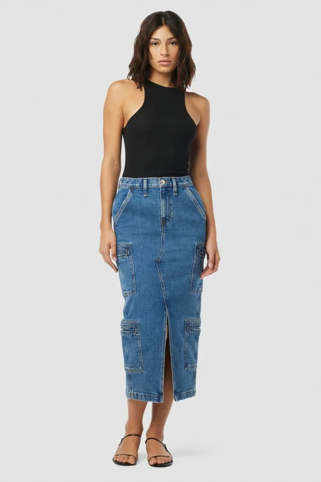 Hudson Jeans Cargo Reconstructed Skirt W Cargo Welt Pockets Golden Hour 8211 Women Hudson Jeans Cargo Reconstructed Skirt W Cargo Welt Pockets Golden Hour 8211 Women