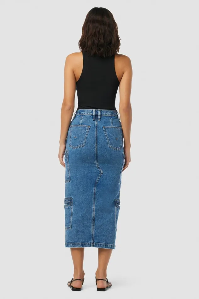 Hudson Jeans Cargo Reconstructed Skirt W Cargo Welt Pockets Golden Hour 8211 Women Hudson Jeans Cargo Reconstructed Skirt W Cargo Welt Pockets Golden Hour 8211 Women