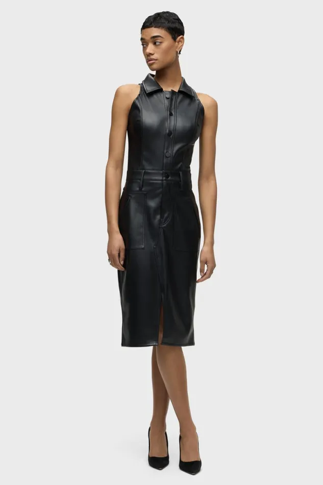 Hudson Jeans Dresses and Jumpsuits Halter Utility Dress Black 8211 Women