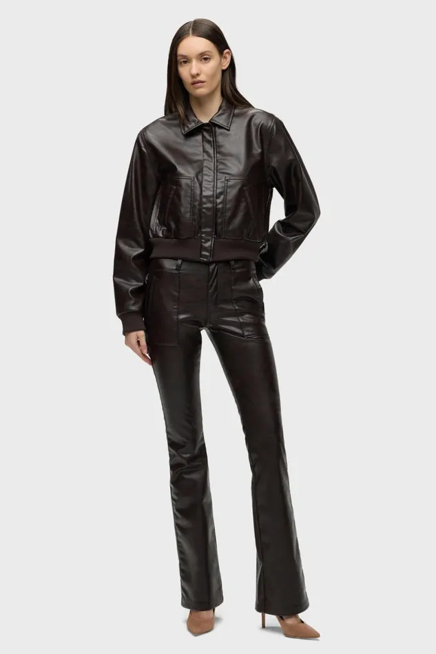 Hudson Jeans Jackets and Outerwear Bomber Jacket Marbled Vegan Leather 8211 Women Hudson Jeans Jackets and Outerwear Bomber Jacket Marbled Vegan Leather 8211 Women