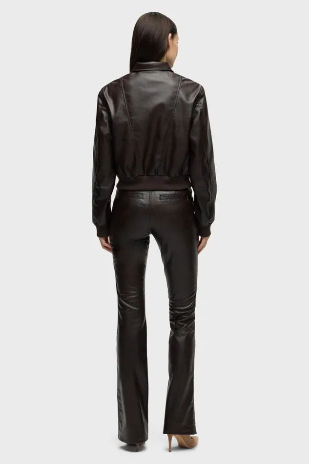 Hudson Jeans Jackets and Outerwear Bomber Jacket Marbled Vegan Leather 8211 Women Hudson Jeans Jackets and Outerwear Bomber Jacket Marbled Vegan Leather 8211 Women