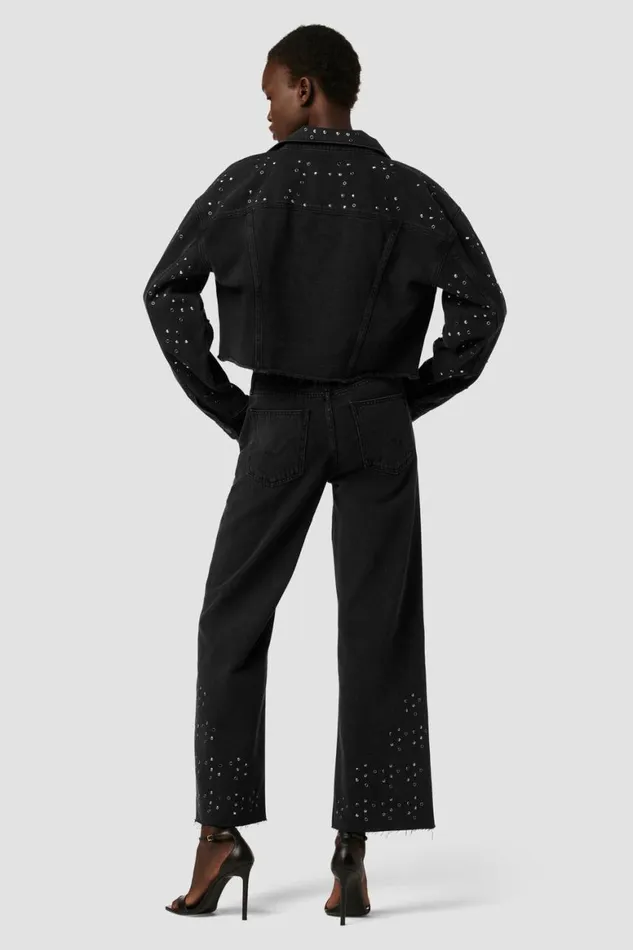 Hudson Jeans Jackets and Outerwear Micro Cropped Jacket Black Glitter 8211 Women Hudson Jeans Jackets and Outerwear Micro Cropped Jacket Black Glitter 8211 Women