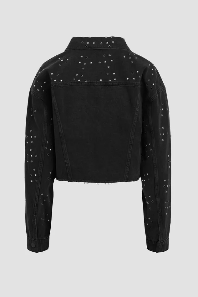 Hudson Jeans Jackets and Outerwear Micro Cropped Jacket Black Glitter 8211 Women Hudson Jeans Jackets and Outerwear Micro Cropped Jacket Black Glitter 8211 Women