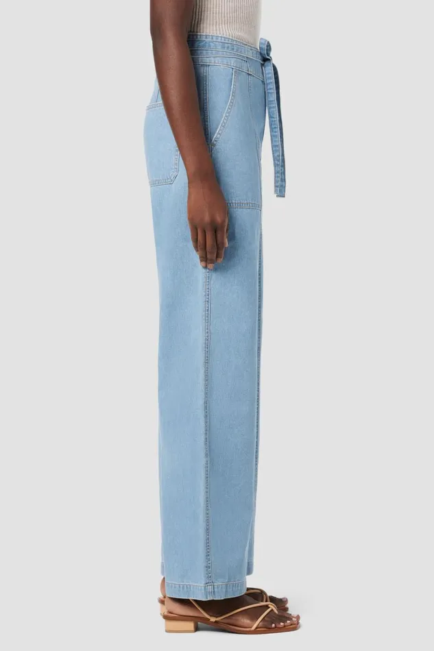 Hudson Jeans Pants Tie Waist Wide Leg Barefoot Trouser First Class 8211 Women Hudson Jeans Pants Tie Waist Wide Leg Barefoot Trouser First Class 8211 Women