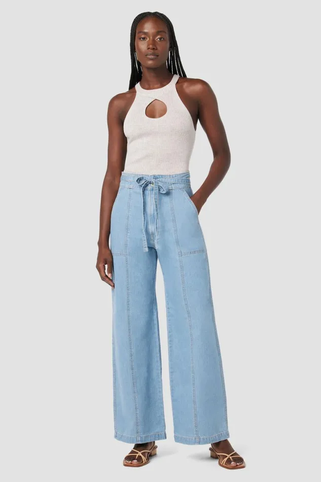 Hudson Jeans Pants Tie Waist Wide Leg Barefoot Trouser First Class 8211 Women Hudson Jeans Pants Tie Waist Wide Leg Barefoot Trouser First Class 8211 Women
