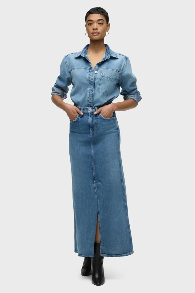 Hudson Jeans Skirts Reconstructed Skirt Maxi Sugarcoat 8211 Women Hudson Jeans Skirts Reconstructed Skirt Maxi Sugarcoat 8211 Women