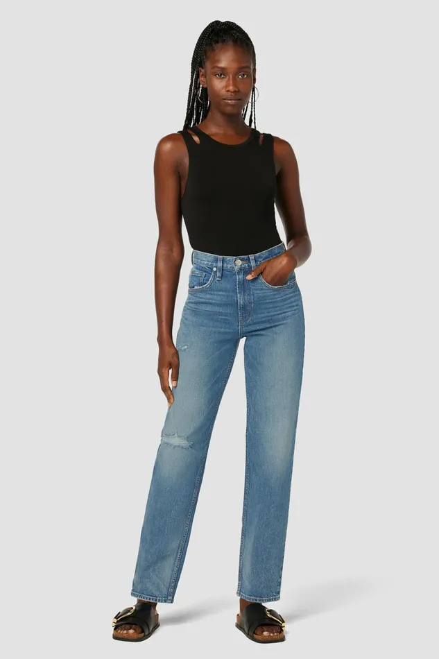Hudson Jeans Straight James HighRise Barrel Jean Coastline 8211 Women Hudson Jeans Straight James HighRise Barrel Jean Coastline 8211 Women