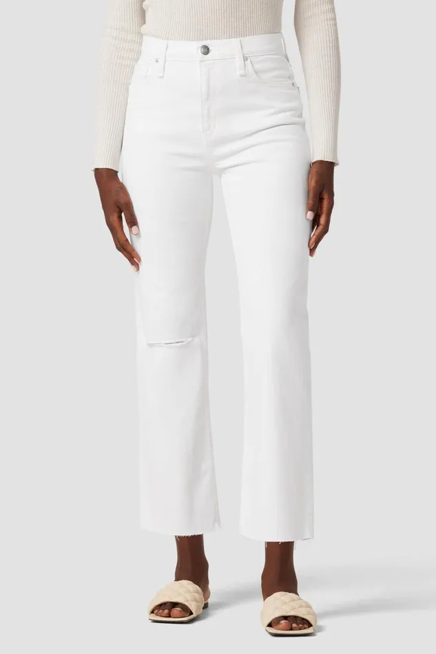 Hudson Jeans Straight Remi HighRise Straight Crop Jean Destructed White Shadow 8211 Women Hudson Jeans Straight Remi HighRise Straight Crop Jean Destructed White Shadow 8211 Women