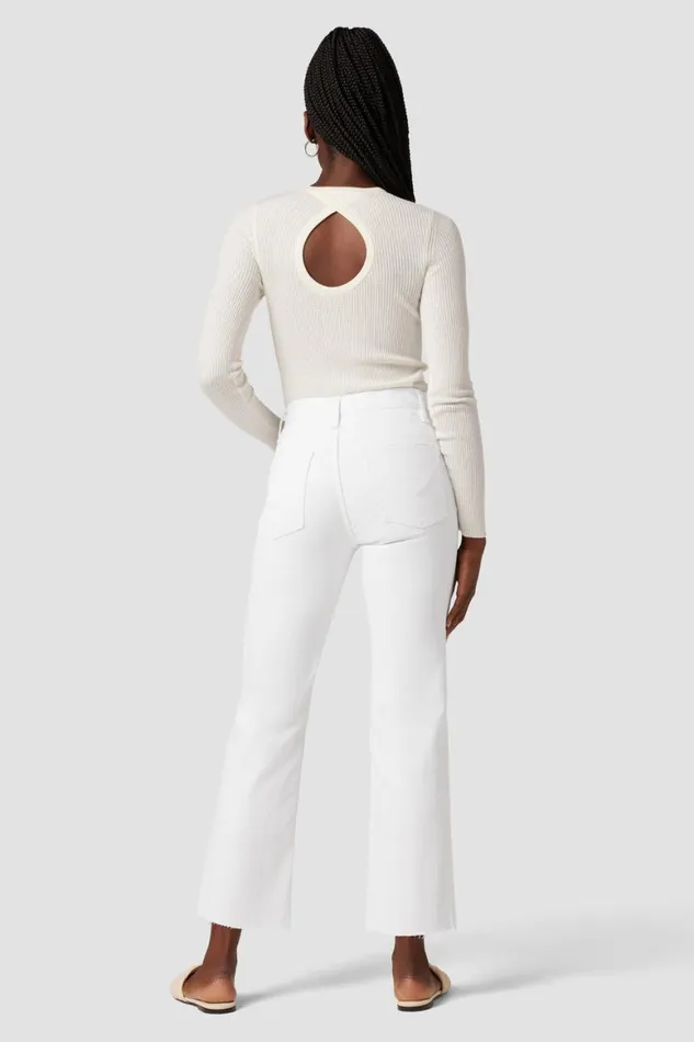 Hudson Jeans Straight Remi HighRise Straight Crop Jean Destructed White Shadow 8211 Women Hudson Jeans Straight Remi HighRise Straight Crop Jean Destructed White Shadow 8211 Women