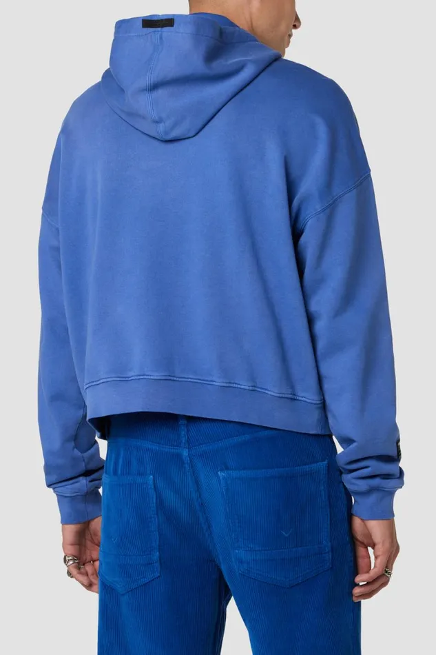 Hudson Jeans Tops and Sweaters Crop Hoodie Deep Royal 8211 Men Hudson Jeans Tops and Sweaters Crop Hoodie Deep Royal 8211 Men