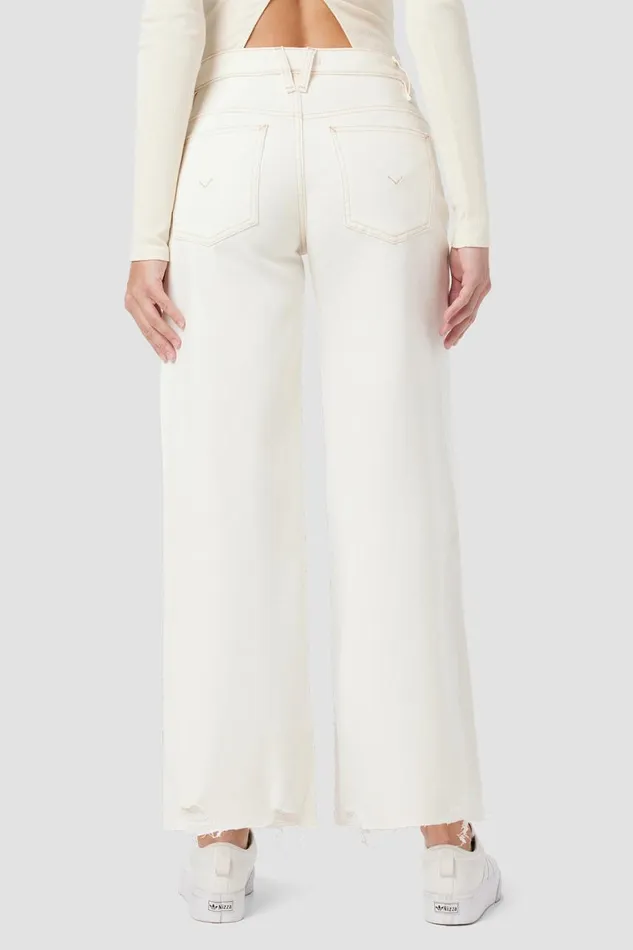 Hudson Jeans Wide Leg James Maternity Wide Leg Crop Jean Ecru Destructed Hem 8211 Women Hudson Jeans Wide Leg James Maternity Wide Leg Crop Jean Ecru Destructed Hem 8211 Women