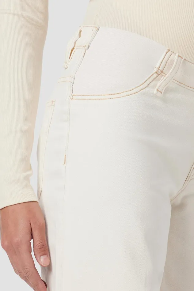 Hudson Jeans Wide Leg James Maternity Wide Leg Crop Jean Ecru Destructed Hem 8211 Women Hudson Jeans Wide Leg James Maternity Wide Leg Crop Jean Ecru Destructed Hem 8211 Women