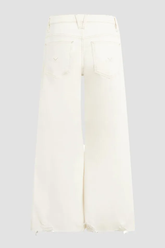 Hudson Jeans Wide Leg James Maternity Wide Leg Crop Jean Ecru Destructed Hem 8211 Women Hudson Jeans Wide Leg James Maternity Wide Leg Crop Jean Ecru Destructed Hem 8211 Women